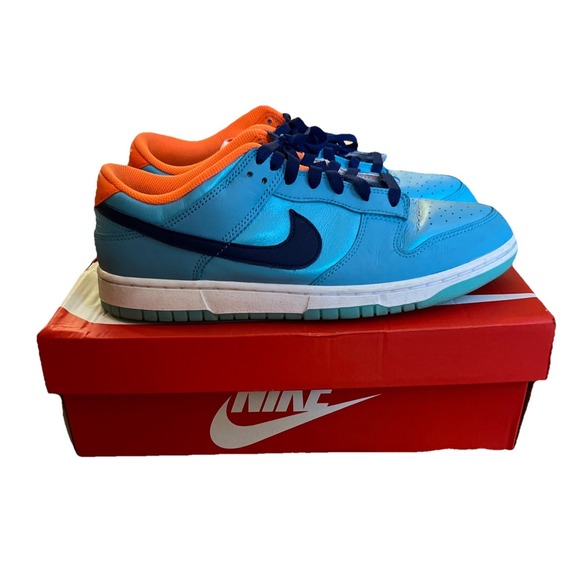 Nike Other - Size Men's 11 - Nike Dunk SE Low Baltic Blue Total Orange Sneakers With Box